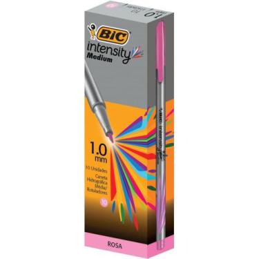 Imagem de Caneta com Ponta Porosa Intensity 1.0 MM Rosa CX.C/10 - BIC