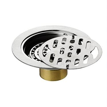 Imagem de 12X12CM M¨¢quina de lavar roupa de a?o inoxid¨¢vel???Ralo de piso Casa de banho redonda/quadrada de superf¨ªcie polida/escovada Projeto de ralo de piso, escovado