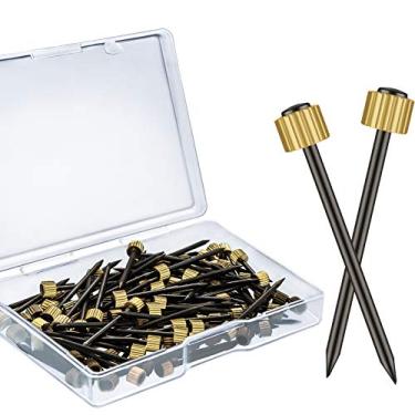 Imagem de Kit de unhas para pendurar imagens para pendurar as unhas serve para cabides de foto, capacidade para até 2,2 a 13,6 kg, 0,05 polegadas (50)