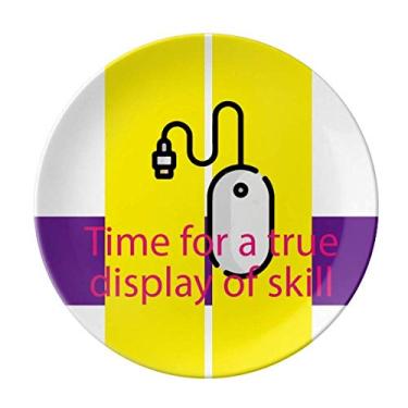 Imagem de Time For A True Display Of Skill Prato Decorativo de Porcelana Salver Louça Prato de Jantar