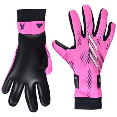 Imagem de adidas Luvas de goleiro unissex para adultos X League Team Shock Rosa/Zero Metálico/Preto 39