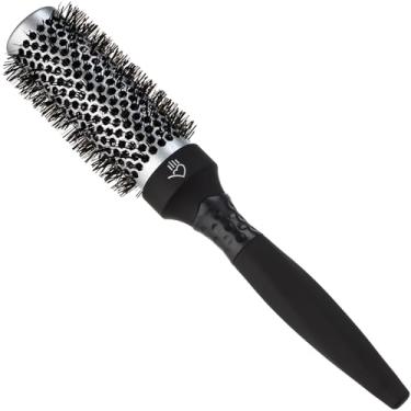 Imagem de Sam Villa Escova de cabelo de cerdas de javali e nylon de assinatura escova térmica redonda