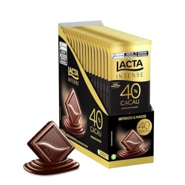 Imagem de Chocolate Lacta Intense Meio Amargo 40% Cacau Original Caixa Com 17 Unidades De 85g