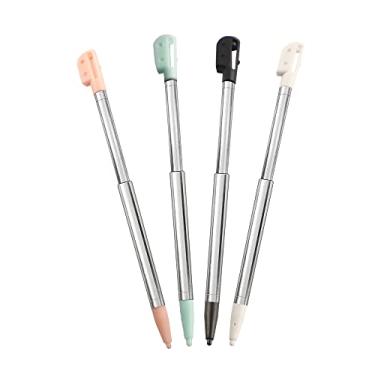 Imagem de Caneta Stylus DS Lite, caneta de reposição retrátil de metal compatível com Nintendo DS Lite, conjunto de canetas Touch Styli 4 em 1 multicoloridas para NDSL