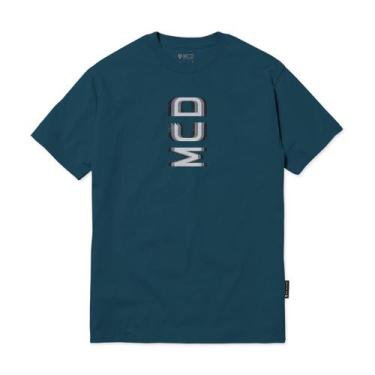 Imagem de Camiseta Mcd Mcd Desfocada Wt24 Masculina Azul Deep