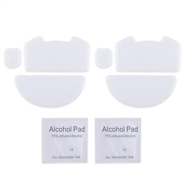 Imagem de 2 conjuntos de adesivos de pé de mouse e pés de mouse e mouseskates de substituição para mouse gamer Razer Viper v3pro sem fio (versão gelo)