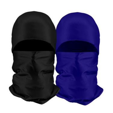 Imagem de Kit 2 Toucas Ninja Balaclava Capuz Bandana Máscara Gorro Motoqueiro Pr