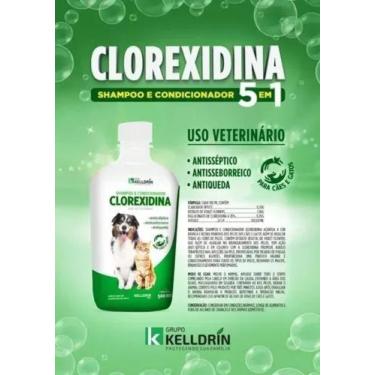 Imagem de 3 un Shampoo Clorexidina Para Cães E Gatos Kelldrin 500ml