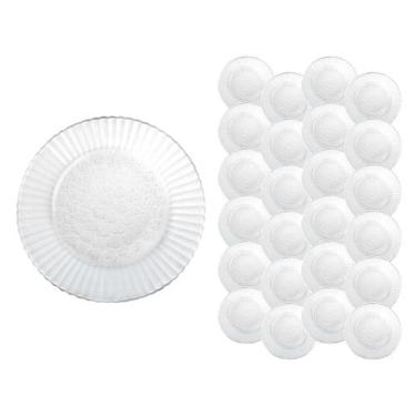 Imagem de Conjunto 24 Prato Primavera Fundo Temperado 22cm Almoço Bar - NADIR FI