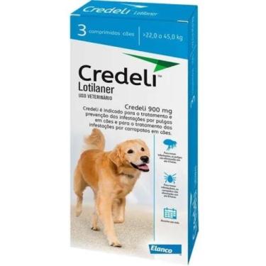 Imagem de Antipulgas Credeli Para Cães 22 A 45 Kg Com 3 Comprimidos