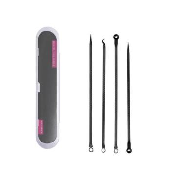 Imagem de Kit 4 Limpeza Extrator Cureta Tira Acne Cravos E Espinha - Fi