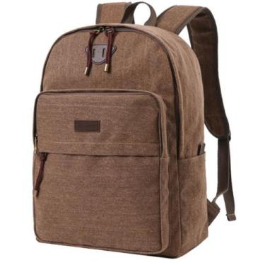 Imagem de Mochila Bolsa Feminina Em Lona Zíper Escolar Passeio Urbano - CRUZEIRO