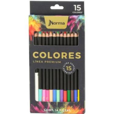 Imagem de Lapis de cor Norma Premium 15 cores