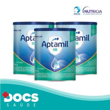 Imagem de Fórmula Infantil Aptamil AR 800gr Danone KIT 03 unidades