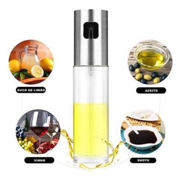 Imagem de Spray Borrifador Azeite Vinagre Vidro Pulverizador 100ml - oem, Prata