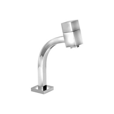 Imagem de Torneira Quadrada Link Lavabo Para Banheiro 45º Bica Baixa - TFC