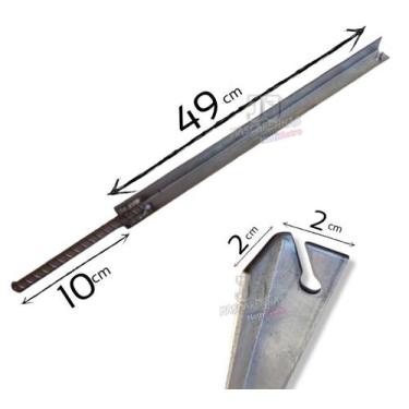 Imagem de Poste Galvanizada concertina 45cm concretar Kit 3 un - JJ