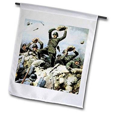 Imagem de 3dRose fl_82159_2 Primeira Guerra Mundial, Tropas Italianas, Itália Eu16 Pri0137 Bandeira do prisma de jardim, 45,7 x 68,5 cm