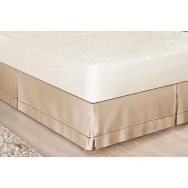 Imagem de Saia para cama box casal queen tecido percal 180 fios ponto palito - D