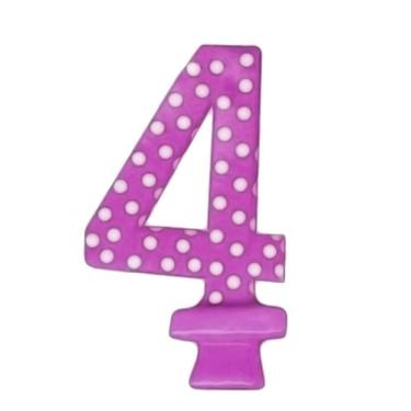 Imagem de Vela De Aniversário Poá Lilás - N4