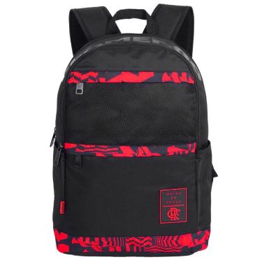 Imagem de Mochila De Costas Escolar Flamengo Fãs 2 Compartimentos