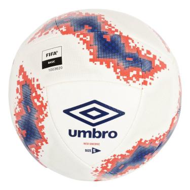 Imagem de Bola de futebol Umbro Neo Swerve tamanho 5 branca/azul/vermelha