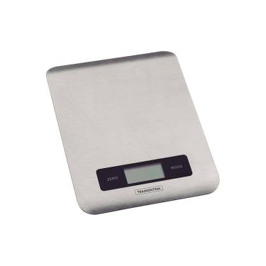 Imagem de Balança Digital Aço Inox Cozinha Função Tara E Medição De Líquidos Adatto 5kg - Tramontina 61101020