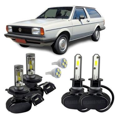 Imagem de Kit Ultra Led Farol Alto Baixo H4 E Milha Parati 1992 A 1999 - Autovex