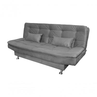 Imagem de Sofá Cama Casal Reclinável Salomé - Cinza Light