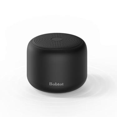 Imagem de Bobtot Alto-falantes Bluetooth portáteis sem fio - alto-falante à prova d'água com som estéreo alto, 15 horas de reprodução, bateria recarregável, microfone embutido, mini alto-falante com alça para