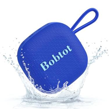 Imagem de Bobtot Alto-falante portátil sem fio Bluetooth – Alto-falantes à prova d'água com 16 horas de reprodução, som estéreo alto, microfone embutido, TWS, mini alto-falante externo com cordão de transporte,
