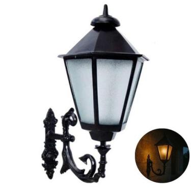 Imagem de Luminária Colonial Externa Alumínio com Braço Italiana Grande - Luminá