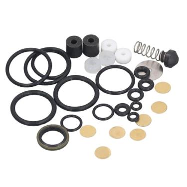 Imagem de Peças de reposição de compressor de ar PCP de 12 V, conjunto de anel de vedação de PVC de metal 30 mpa, discos de ruptura e arruelas, kit de reparo de compressor de ar PCP para bomba de alta pressão