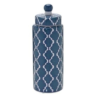 Imagem de Potiche Decorativo Azul Muriel 31Cm