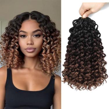 Imagem de Cabelo de crochê Naniciar Gogo Curl Ocean Wave 30 cm, 8 pacotes