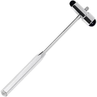 Imagem de Martelo de Reflexo Neurológico Buck, Preto, com Agulha para Teste de Sensibilidade (Prateado Com Preto)