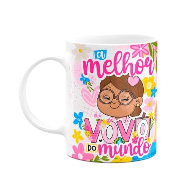 Imagem de Caneca dos Avós Cartoon - A melhor vovó do mundo - M7