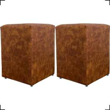 Imagem de Kit 2 Puff Dado Decorativo Para Sala Recepção Penteadeira Material Sintético Cores
