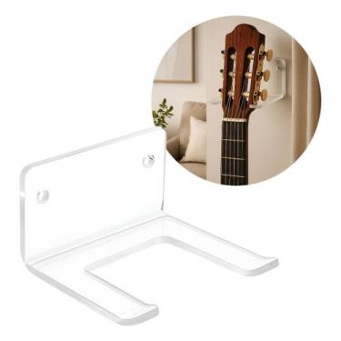 Imagem de Gancho Violão Parede Fixação Ukulele Guitarra Cavaco Trava Pratico Min