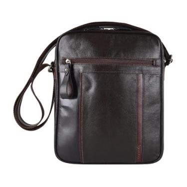 Imagem de Bolsa de Couro M.ART 7402, Café, Pinhão