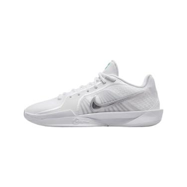 Imagem de Nike Sabrina 2 Tênis de basquete unissex, Branco/Branco Summit/Azul Glaciar/Prata Metálica, 36 BR