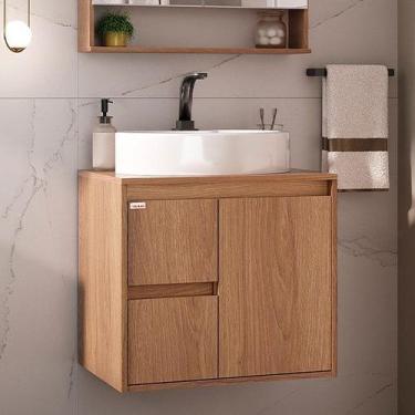 Imagem de Gabinete Nicole 60 Suspenso com Tampo - Fabribam, Catedral