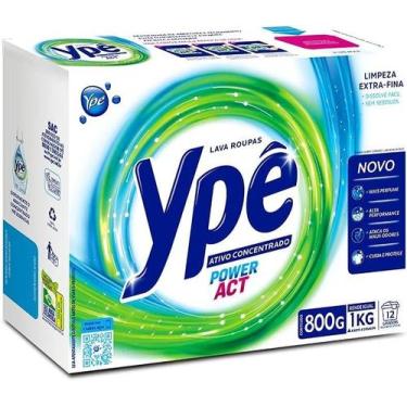 Imagem de Kit c/ 4 Ype Lava Roupas em Po Power Act 800g - Ypê