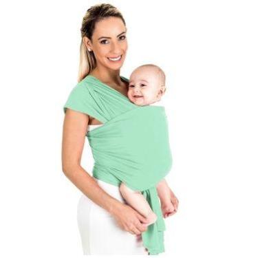 Imagem de Baby Sling Mamãe Canguru Malha 100% Algodão Wrap Sling - Bella Sorocab