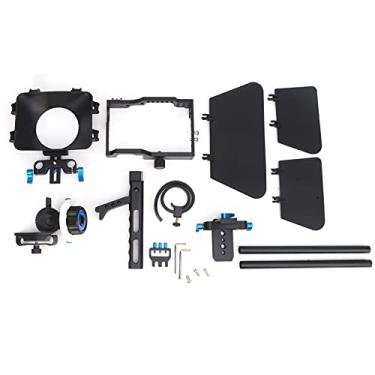 Imagem de QANYEGN DSLR Camera Cage, Alloy Camera Camcorder Video Cage, Camera Cage com Follow Focus Matte Box Protections Cover para GH4 Cameras