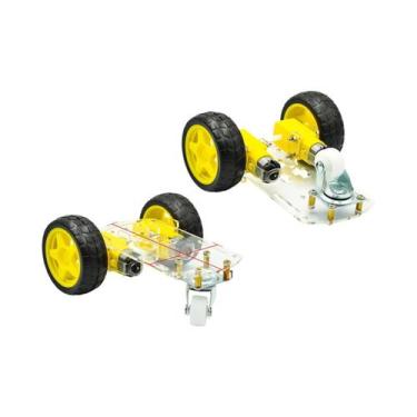 Imagem de Kit De Chassi De Carro Robô Inteligente 2WD Para Arduino UNO R3 Com En