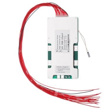Imagem de Bisida BMS 16S 51,2V 100A lifepo4 Bateria 3,2V Sistema de gerenciamento de bateria Placa de proteção PCB com equilíbrio e NTC para sistema de armazenamento de energia solar Pacote de bateria (16S