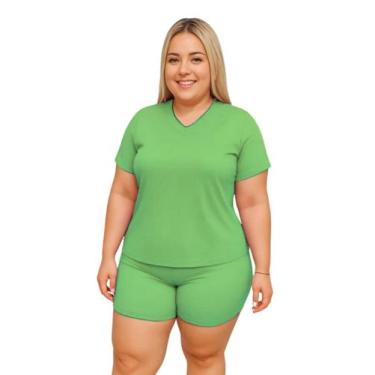 Imagem de Camiseta Feminina Manga Curta Dryfit Fitness Academia Plus Size - Roge