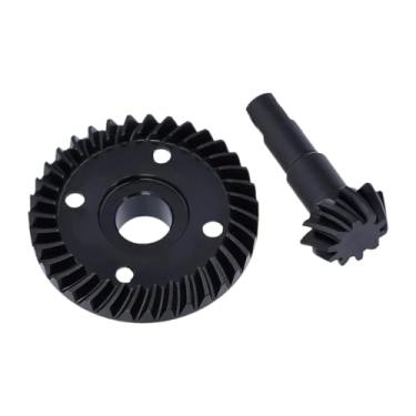 Imagem de JunZheHub Engrenagem Espiral de aço, Engrenagem Principal Diferencial Feita de Metal para Peças de Modificação de Caminhão 1/10, 35t 10t