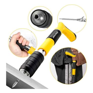 Imagem de Rebitadeira De Fixação Finca Pino 20 Rebites + Equipamentos